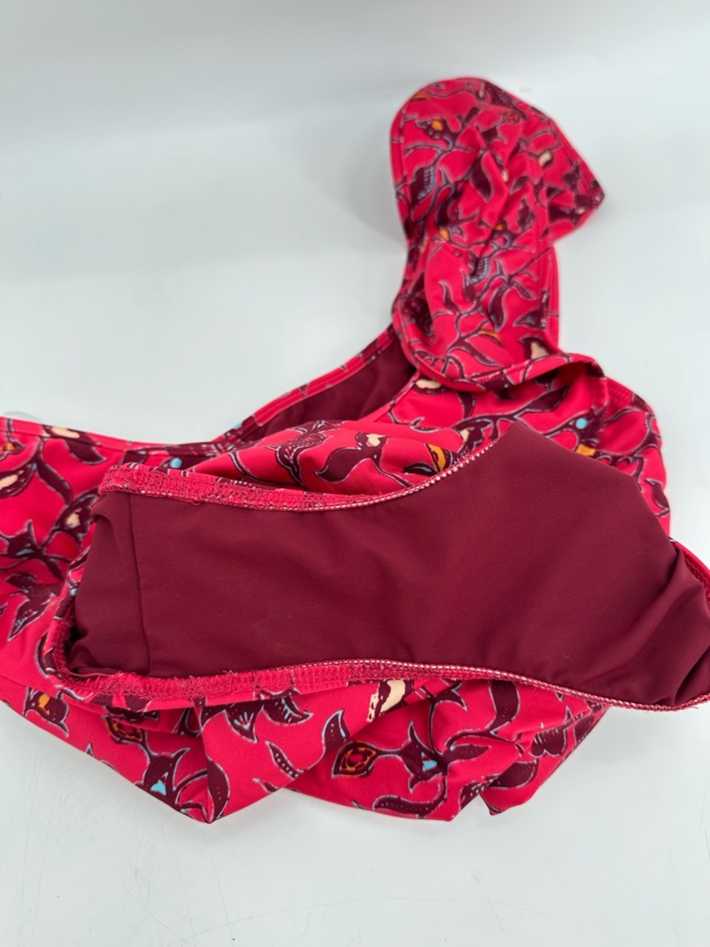 Ulla Johnson Martina One-Shoulder One-Piece Swimsuit Floral Pink Size Small - Picture 6 of 8